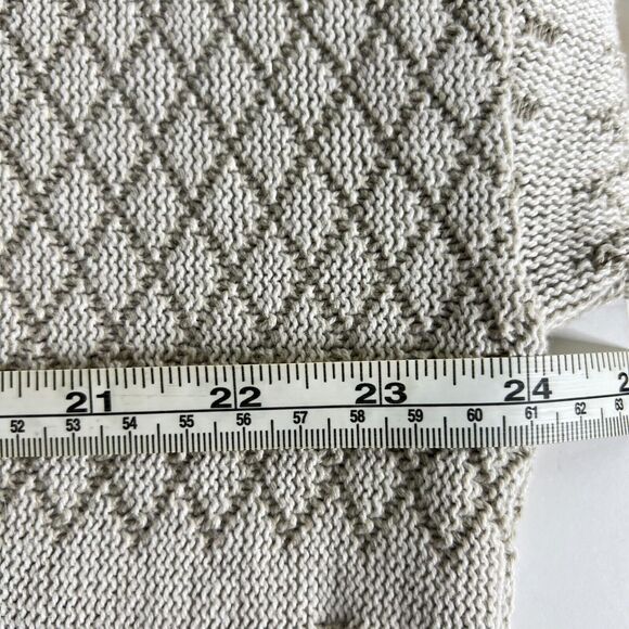 VTG Shenandoah Golf Textured 3D Grandpa Sweater Beige Embroidered USA Sz XL - Picture 5 of 7